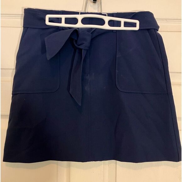 LOFT Dresses & Skirts - Loft, navy blue, fully lined, mini skirt, size 6P, excellent condition